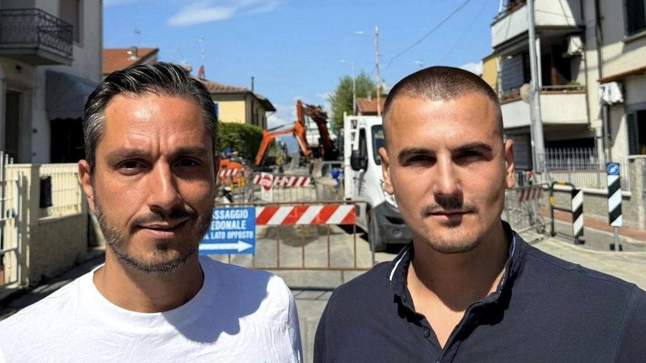 Claudio Belgiorno e Claudiu Stanasel ieri a Narnali, durante il sopralluogo Claudio Belgiorno e Claudiu Stanasel ieri a Narnali, durante il sopralluogo
