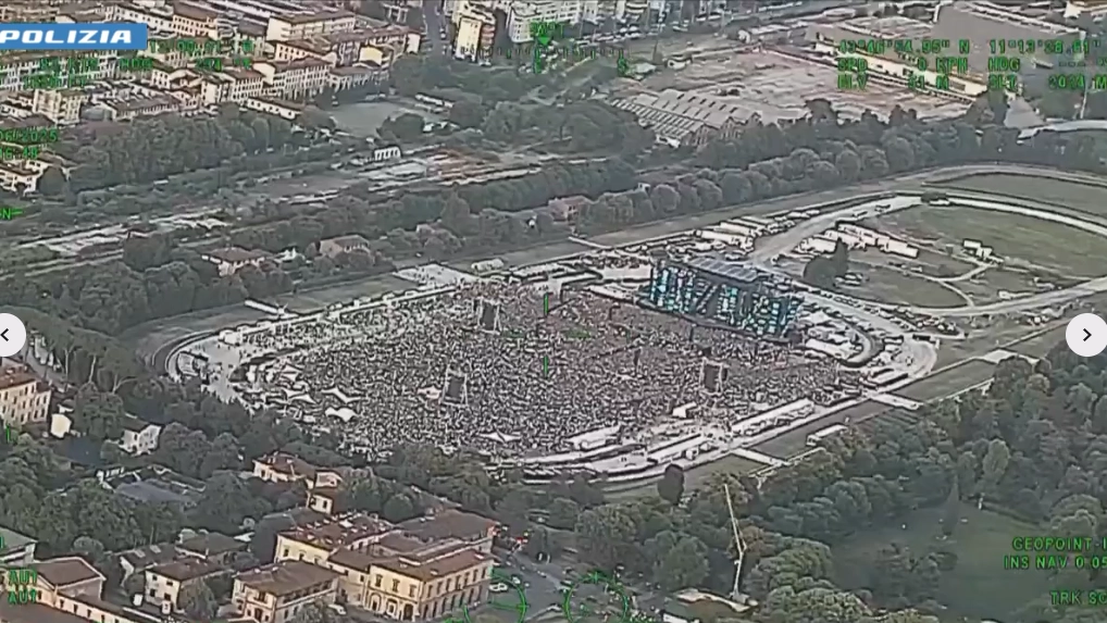 Le immagini della Visarno Arena dall'alto