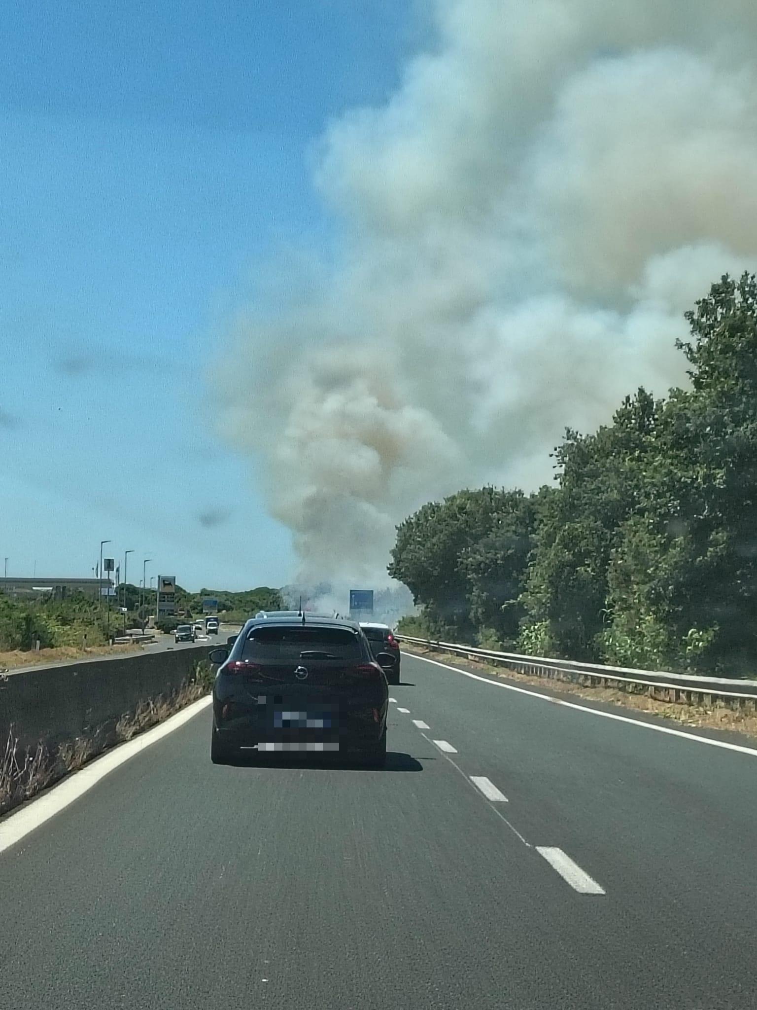 san vincenzo stop ai treni per incendio circolazione tornata regolare ma con pesanti ritardi