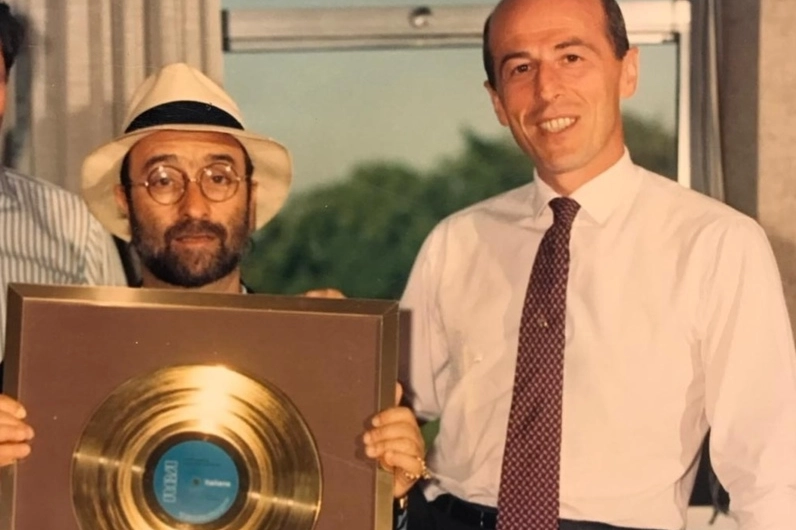 Franco Reali con Lucio Dalla