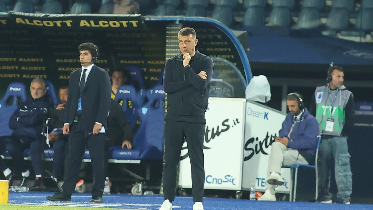 Roberto D'Aversa, allenatore dell'Empoli (foto Tommaso Gasperini/Germogli)