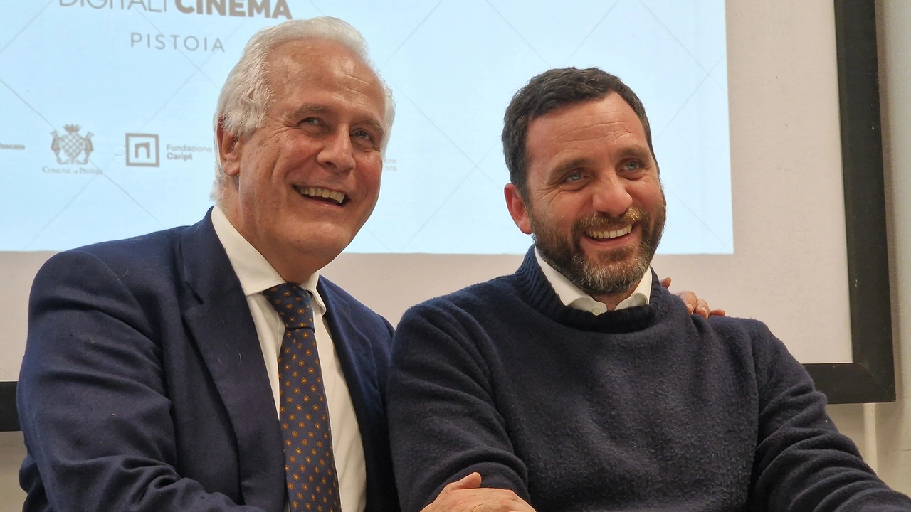 Toskana Bölgesi Başkanı Eugenio Giani ve Pistoia Belediye Başkanı Alessandro Tomasi (Fotoğraf Luca Castellani/Fotocastellani)