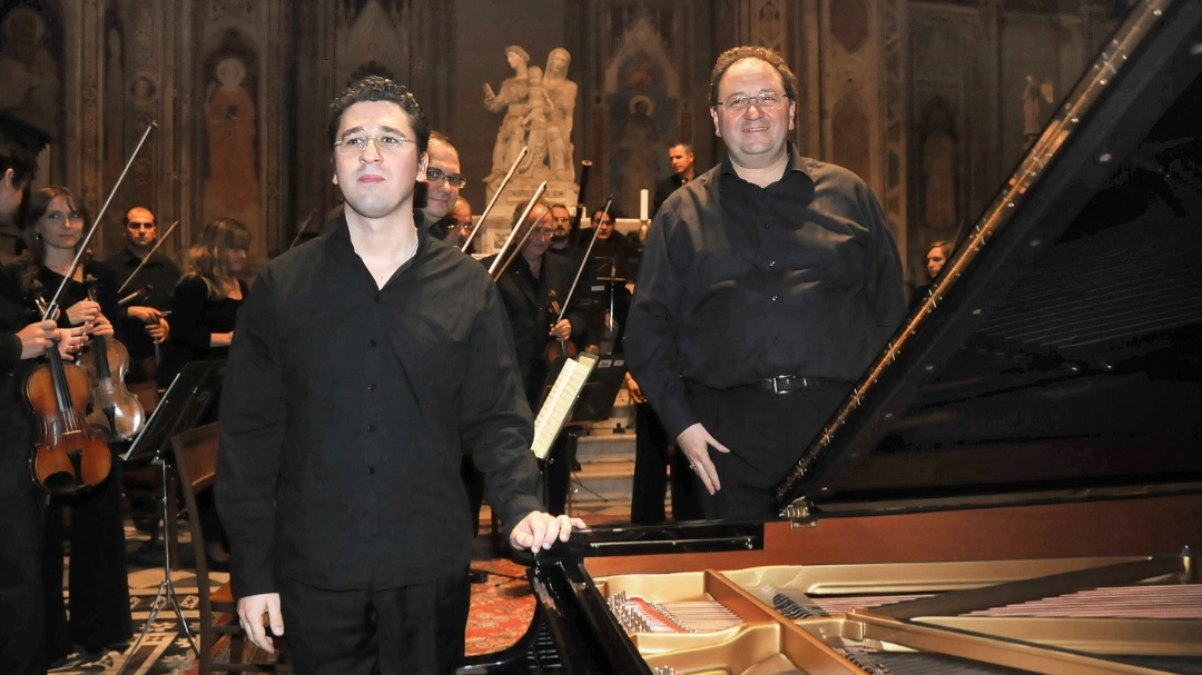 Giuseppe Andaloro e il maestro Lanzetta Giuseppe Andaloro e il maestro Lanzetta