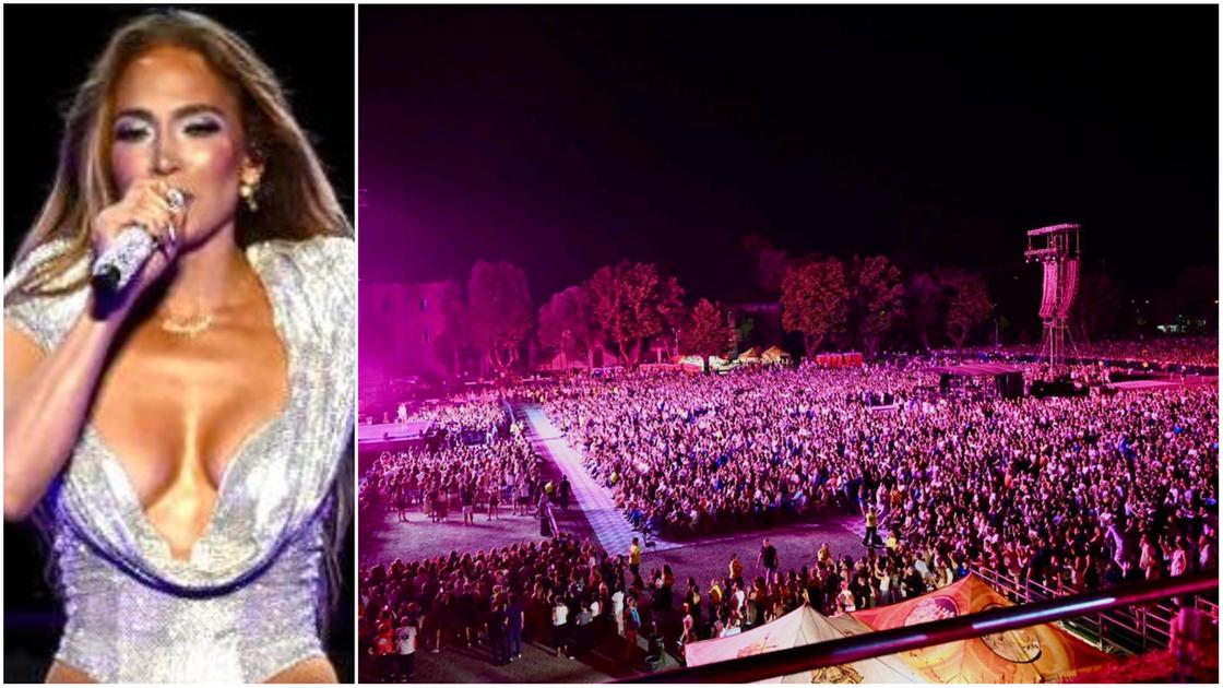 Lucca, Jennifer Lopez fa ballare i 18mila sulle mura: fiamme, luci e il messaggio alle donne
