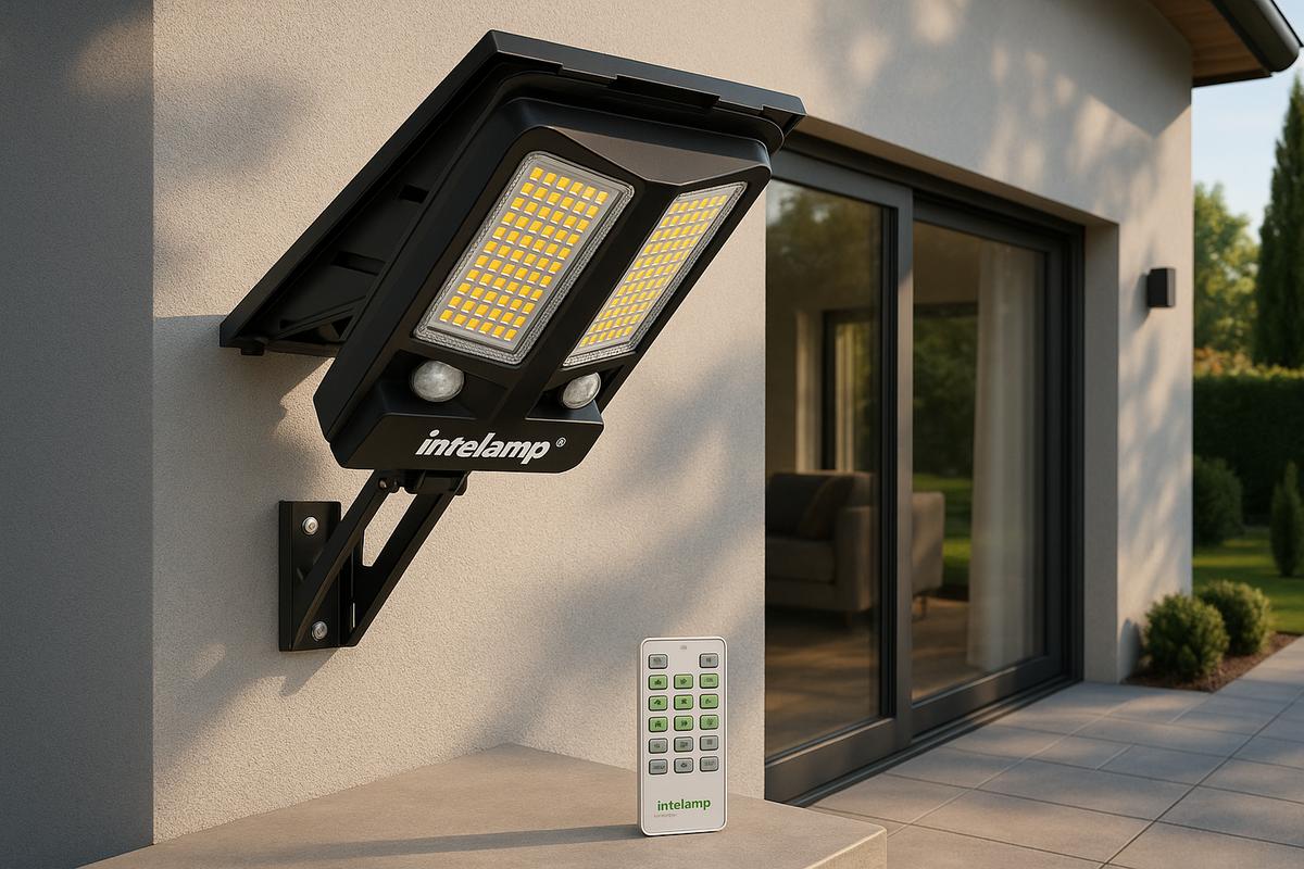 Sicurezza e luce senza elettricità col faretto solare in offerta