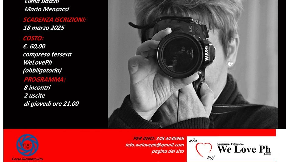 Al via il 4° corso introduttivo alla fotografia digitale organizzato da “WeLovePh“, con riconoscimento FIAF M32-2025 e la collaborazione del...