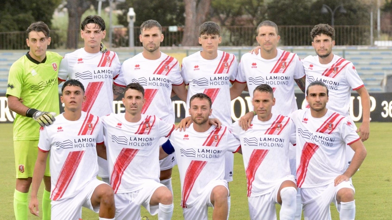 L’undici iniziale del Grosseto sceso in campo nell’amichevole con la Fiorentina giovedì scorso nello stadio ’Zecchini’