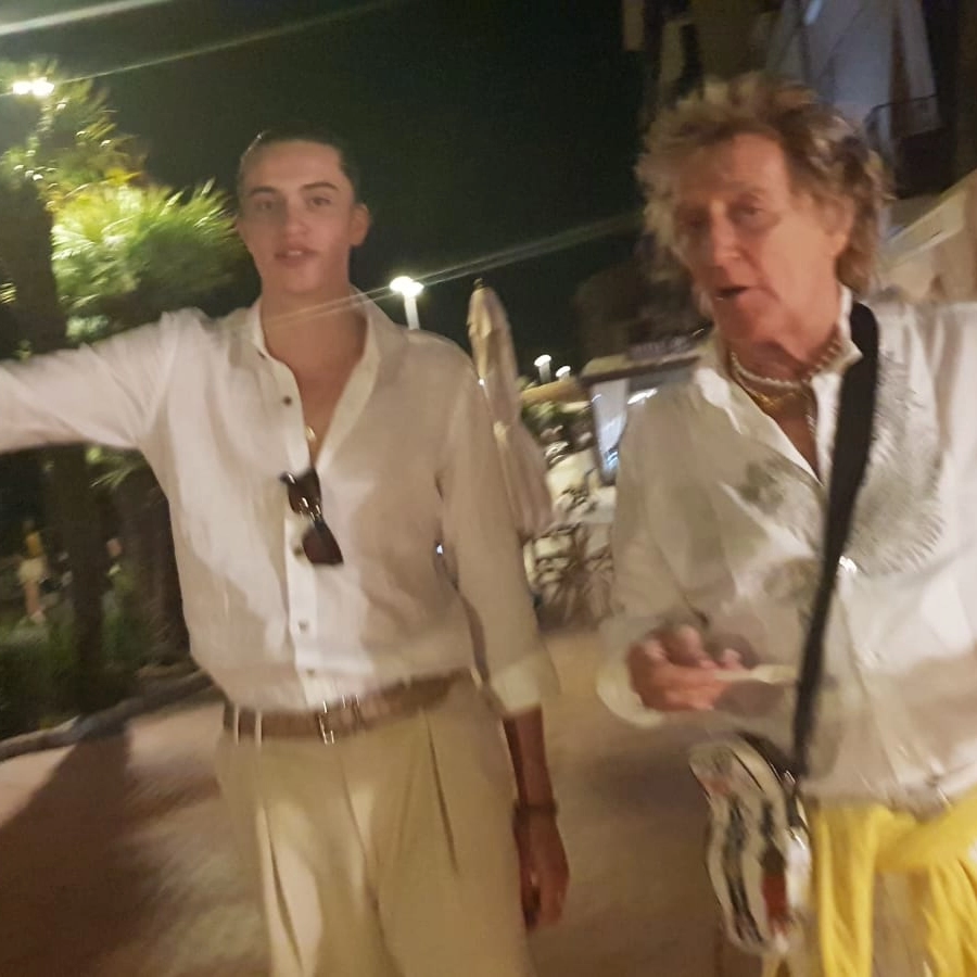 Rod Stewart all'isola d'Elba
