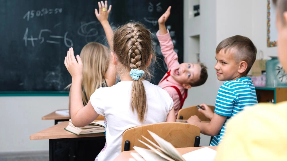 Una classe della scuola primaria Una classe della scuola primaria