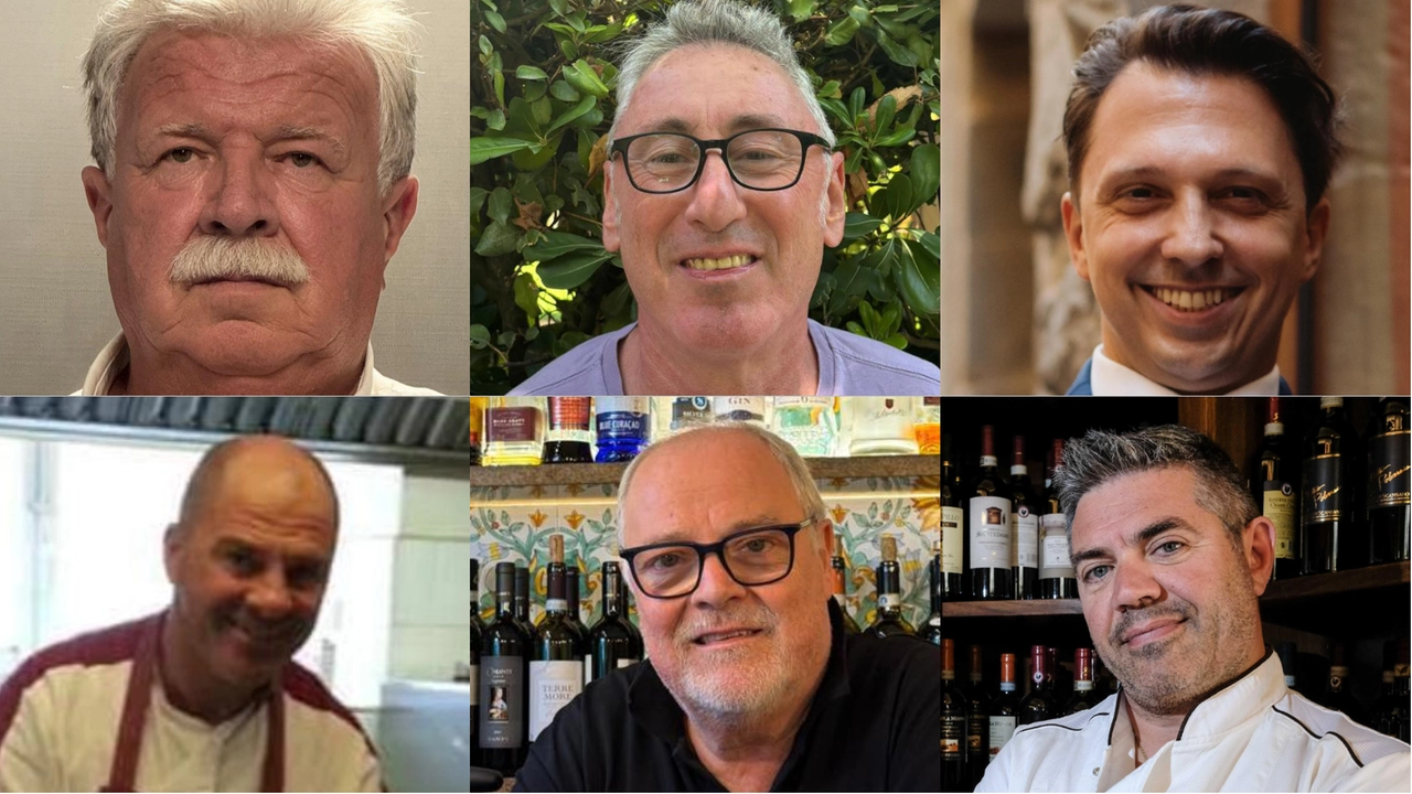 Gli storici ristoratori fiorentini: da sinistra in alto: Fiorenzo Smalzi, Alessandro Gozzi, Luigi Papa, Paolo Zoppi, Riccardo Bartoloni, Gennaro Fabbrocini Gli storici ristoratori fiorentini: da sinistra in alto: Fiorenzo Smalzi, Alessandro Gozzi, Luigi Papa, Paolo Zoppi, Riccardo Bartoloni, Gennaro Fabbrocini