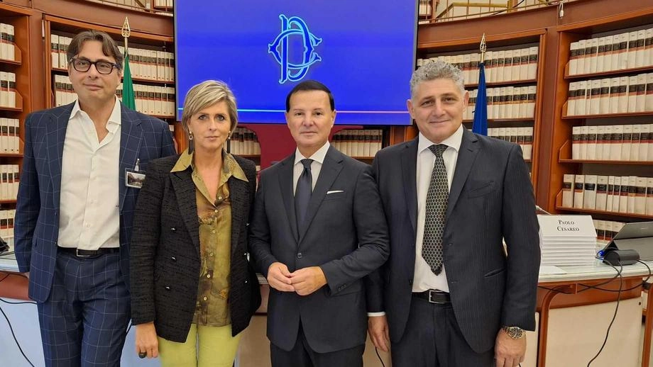 Da sinistra Francesco Di Castri, Erica Mazzetti, Angelo Deiana e Simone Monti Da sinistra Francesco Di Castri, Erica Mazzetti, Angelo Deiana e Simone Monti