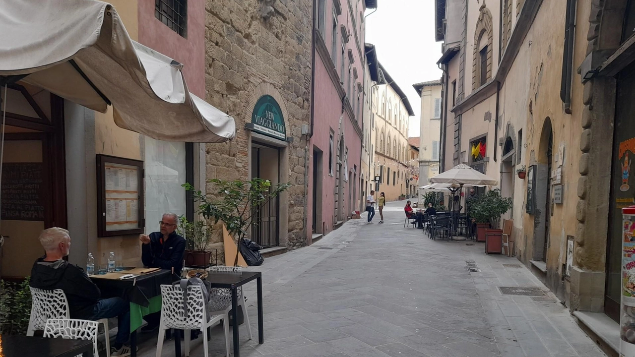 Una parte della strada interessata dall’intervento Una parte della strada interessata dall’intervento