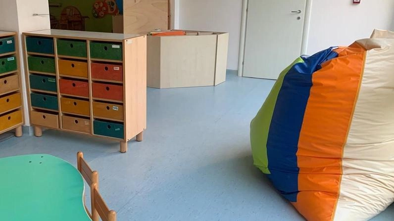 Un interno. dell’asilo nido ’I cuccioli’ di via Erevan in centro città, completamente ristrutturato negli interni e nelle parti esterne Un interno. dell’asilo nido ’I cuccioli’ di via Erevan in centro città, completamente ristrutturato negli interni e nelle parti esterne