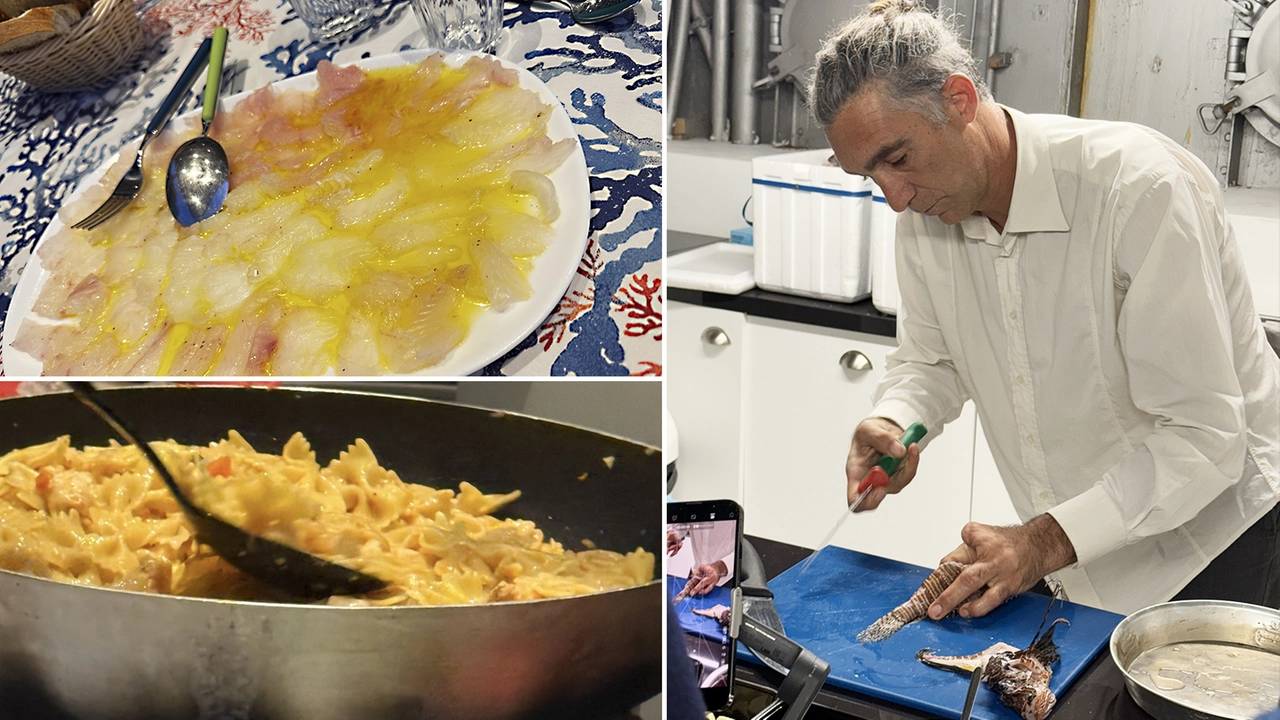 Il modo migliore per contrastare l'avanzata del pesce scorpione (anzi leone): per Enrico Toja, presidente dell'associazione Elafonisos Eco, nell'omonima isola greca, è uno solo: "Pescarlo e cucinarlo, ad esempio a carpaccio" (foto Enrico Toja) Il modo migliore per contrastare l'avanzata del pesce scorpione (anzi leone): per Enrico Toja, presidente dell'associazione Elafonisos Eco, nell'omonima isola greca, è uno solo: "Pescarlo e cucinarlo, ad esempio a carpaccio" (foto Enrico Toja)
