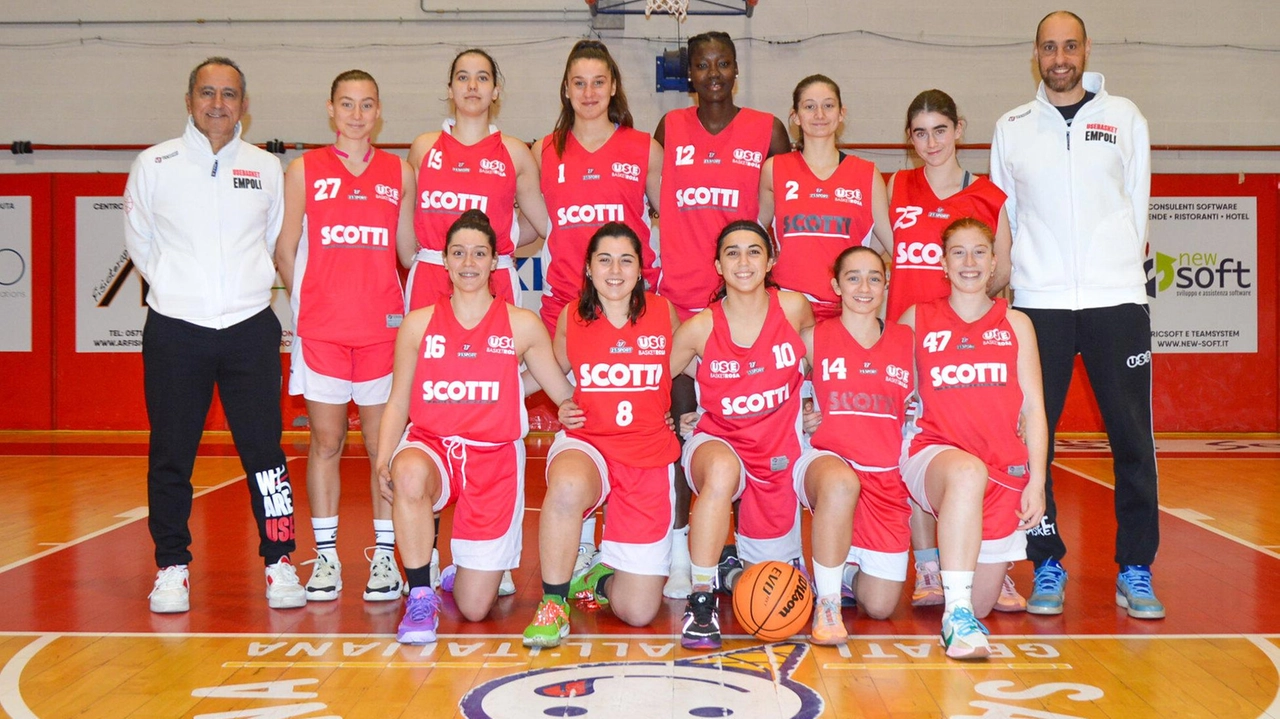 L’Under 19 femminile dell’Use Rosa, che ha vinto il titolo toscano