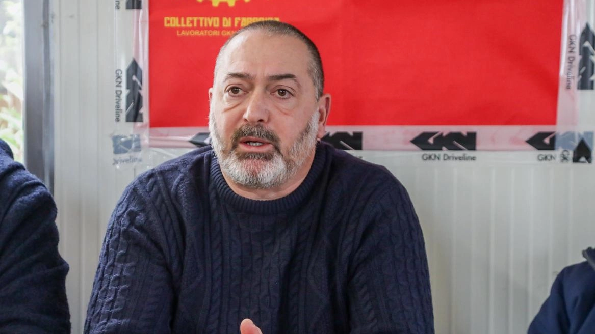 Stefano Angelini, segretario della Fiom-Cgil