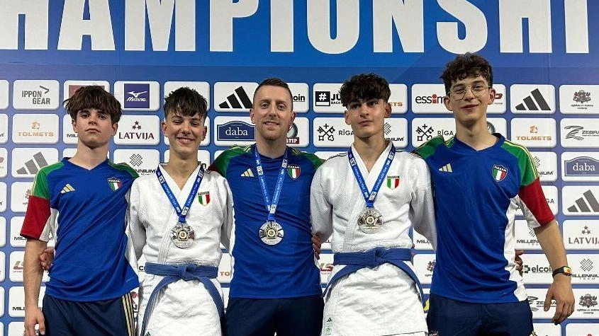 Judo. Domenichini, Gabbriellini e Ferretti: argento europeo