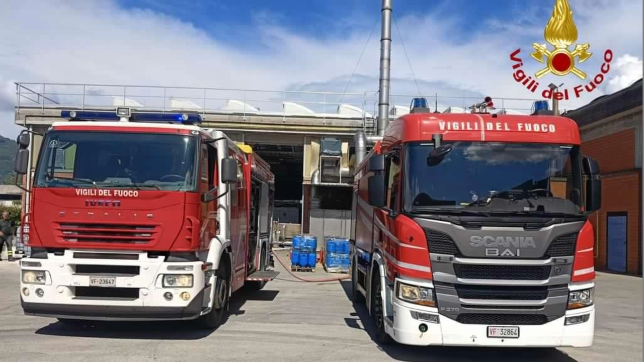 L'intervento dei vigili del fuoco L'intervento dei vigili del fuoco