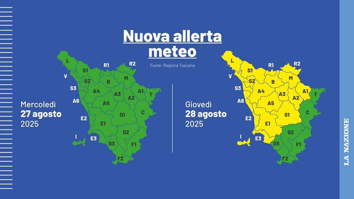 Maltempo in Toscana, arriva la scia dell’uragano Erin: scatta l’allerta per temporali e nubifragi Maltempo in Toscana, arriva la scia dell’uragano Erin: scatta l’allerta per temporali e nubifragi