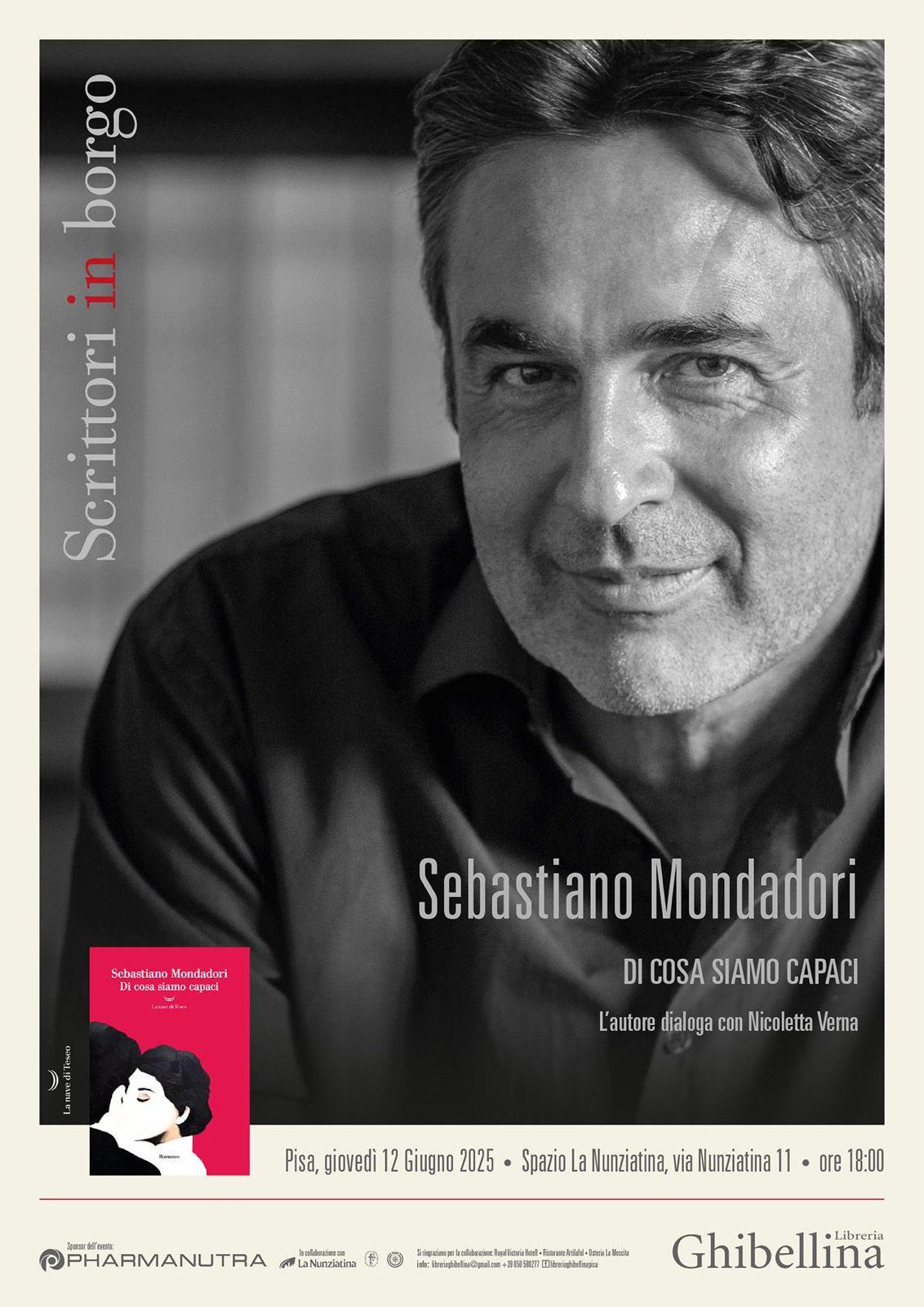 Sebastiano Mondadori a Pisa con il suo nuovo romanzo “Di cosa siamo capaci” Sebastiano Mondadori a Pisa con il suo nuovo romanzo “Di cosa siamo capaci”