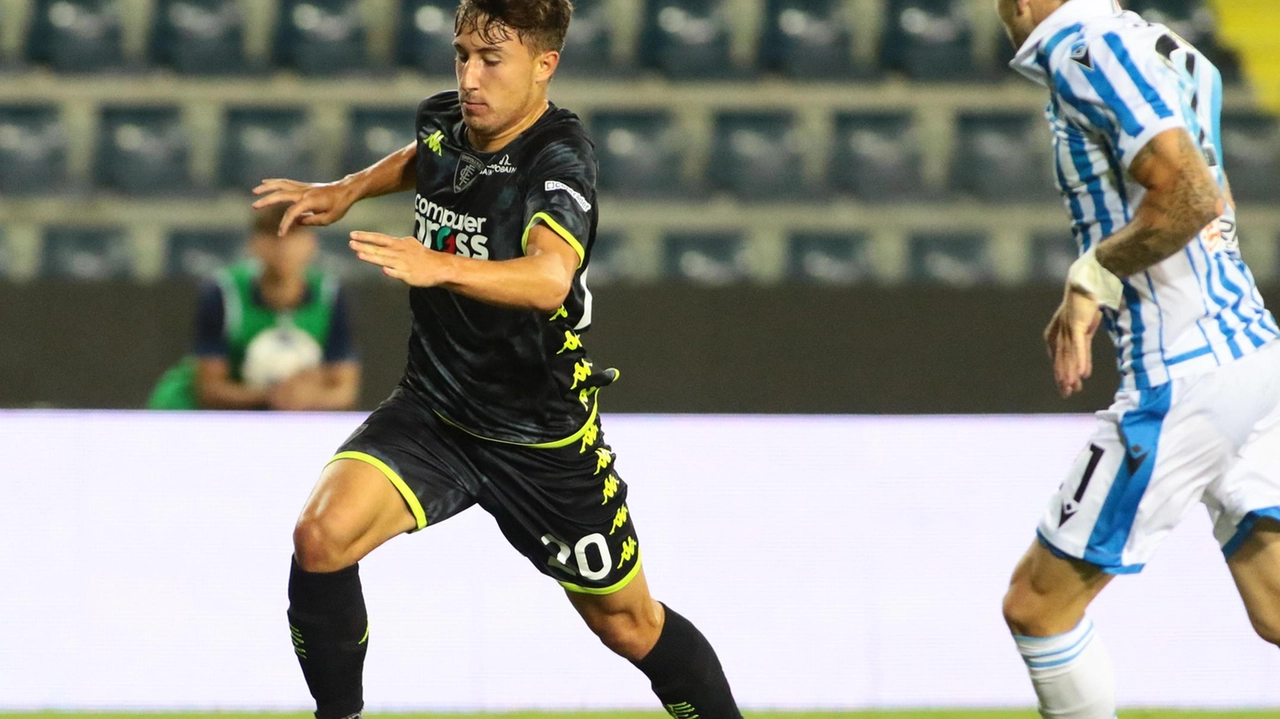 Duccio Degli Innocenti in azione con la maglia dell’Empoli Duccio Degli Innocenti in azione con la maglia dell’Empoli