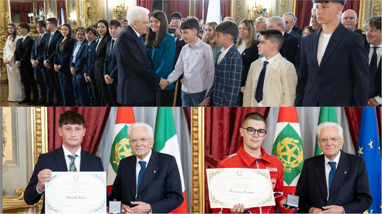Alfieri della Repubblica, due giovani toscani premiati da Mattarella: “Siete il futuro che incoraggia”