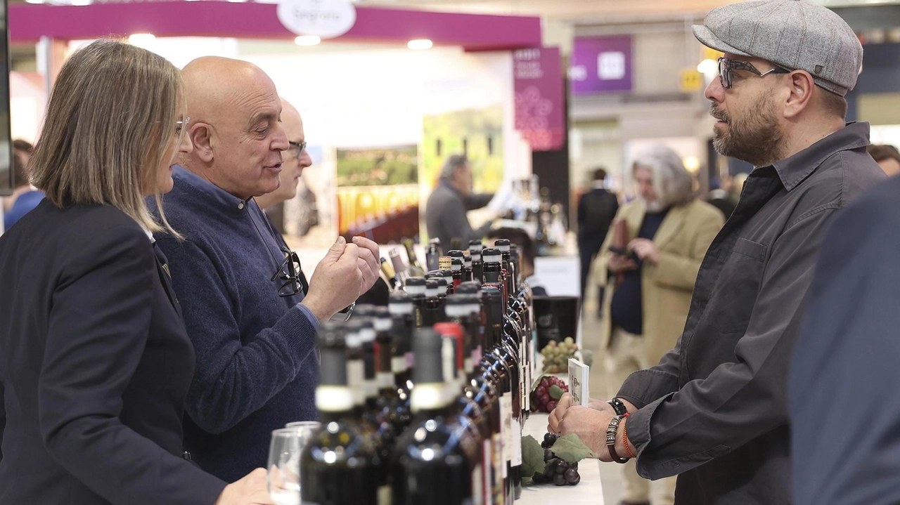 Stand per. le degustazioni alla fiera del Vinitaly