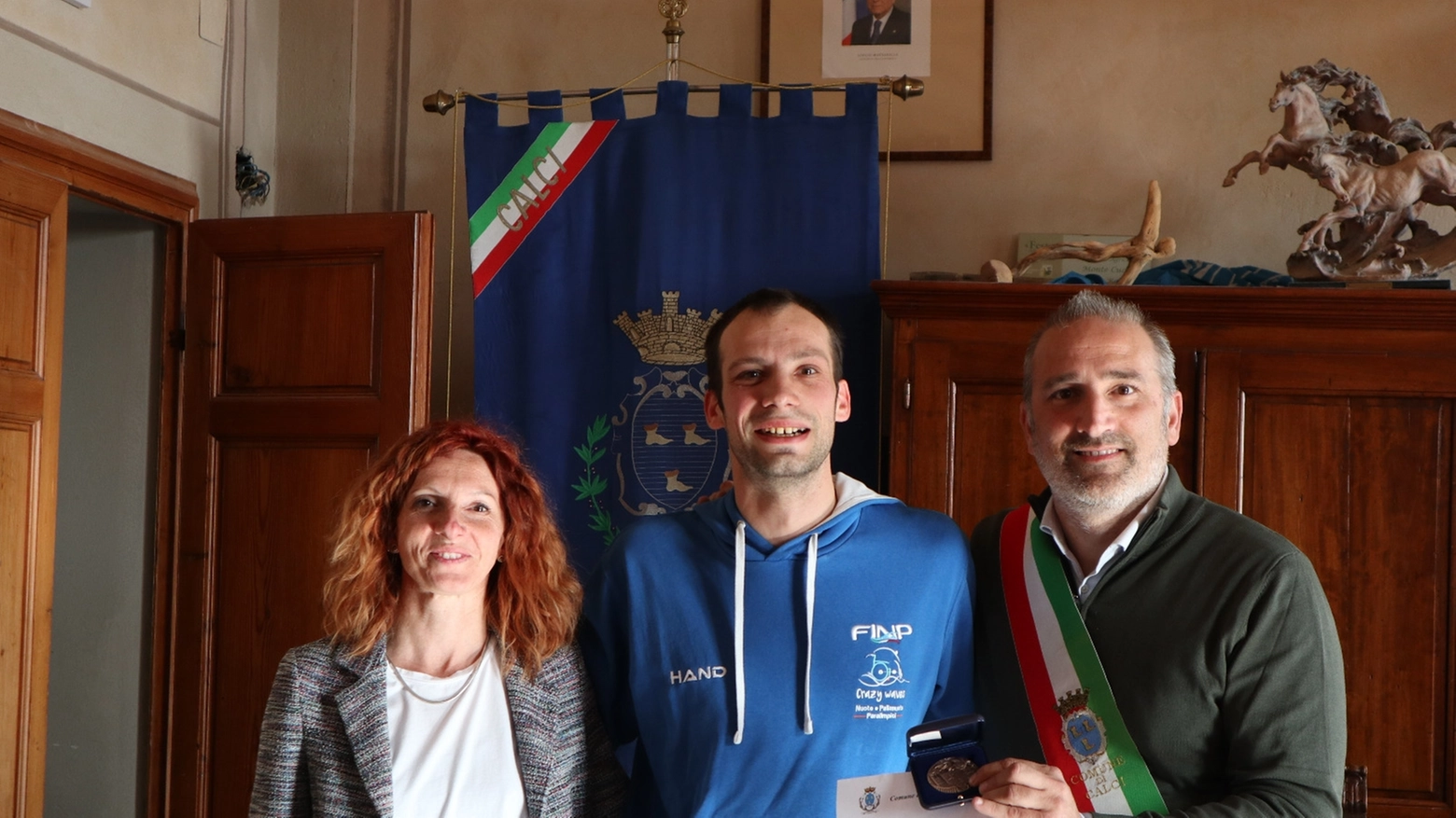 Valentina Ricotta, Simone Basti e il sindaco Massimiliano Ghimenti