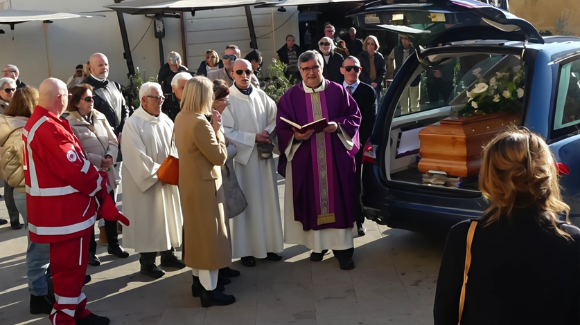 Ieri il funerale di Di Vincenzo in un duomo affollato di cittadini . Ieri il funerale di Di Vincenzo in un duomo affollato di cittadini .