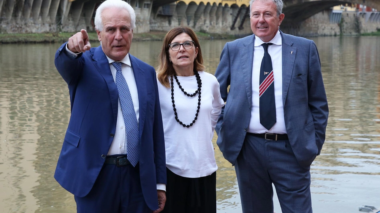 Il governatore Eugenio Giani, l’assessora Paola Galgani e il presidente Michele Nannelli Il governatore Eugenio Giani, l’assessora Paola Galgani e il presidente Michele Nannelli