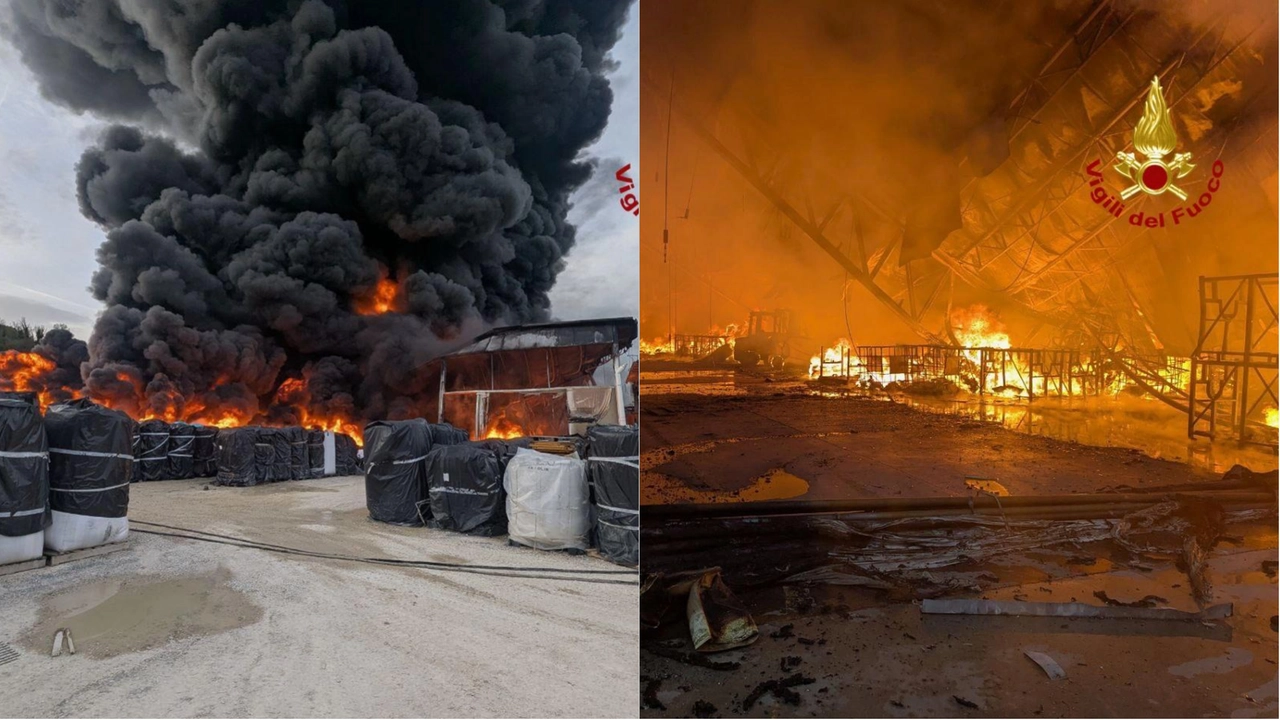 L'incendio a Umbertide