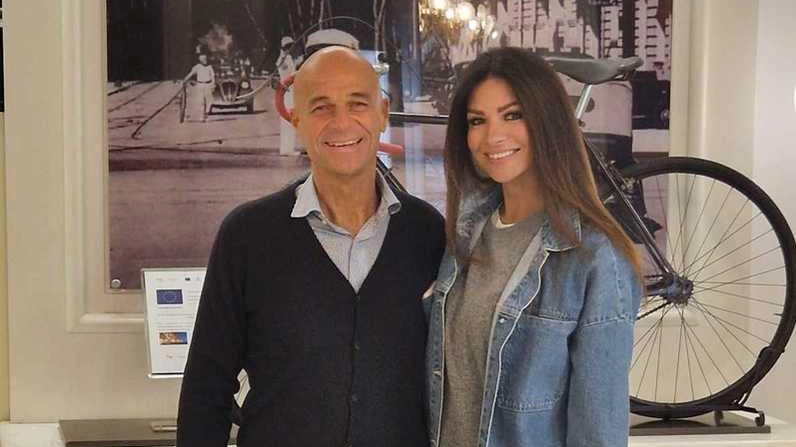 Francesco Becciani con Alessia Ventura; a destra: l’assessore Meciani Francesco Becciani con Alessia Ventura; a destra: l’assessore Meciani