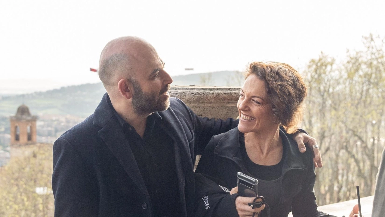 Arianna Ciccone e Roberto Saviano (. Foto: Francesco Cuoccio)