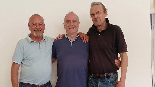 Il prof Simeone insieme a Brizzi e Chiesa Il prof Simeone insieme a Brizzi e Chiesa