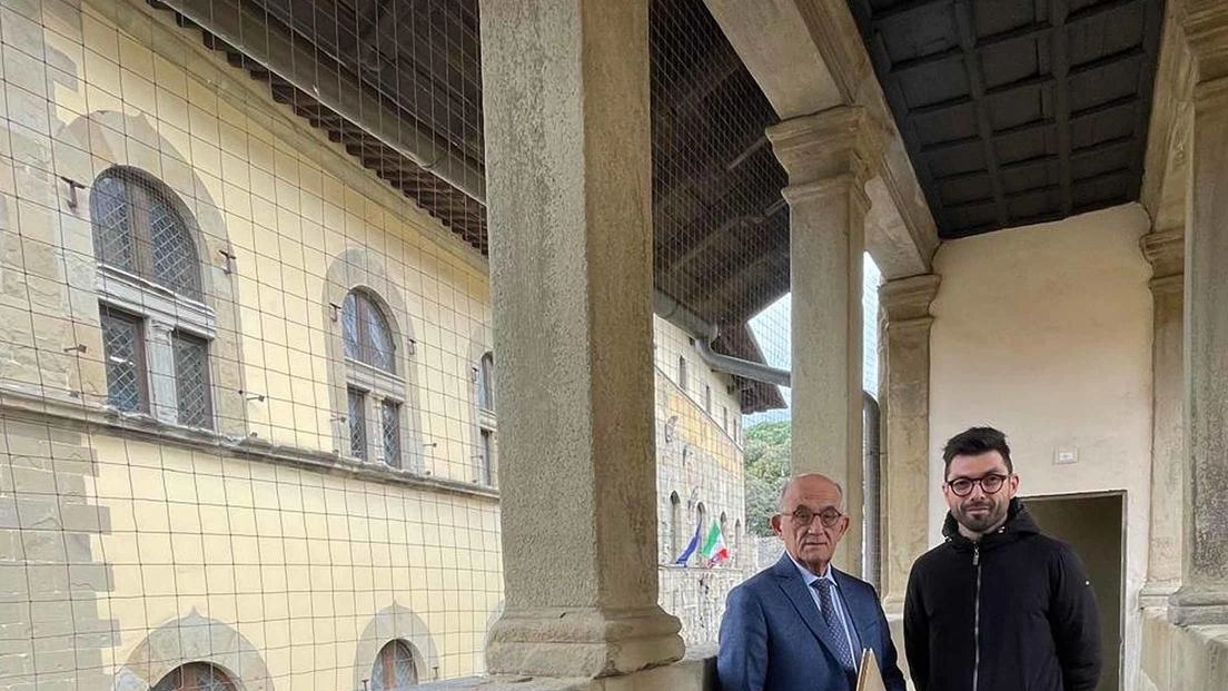 Rossi, rettore. della Misericordia, e l’assessore ai lavori pubblici Casi
