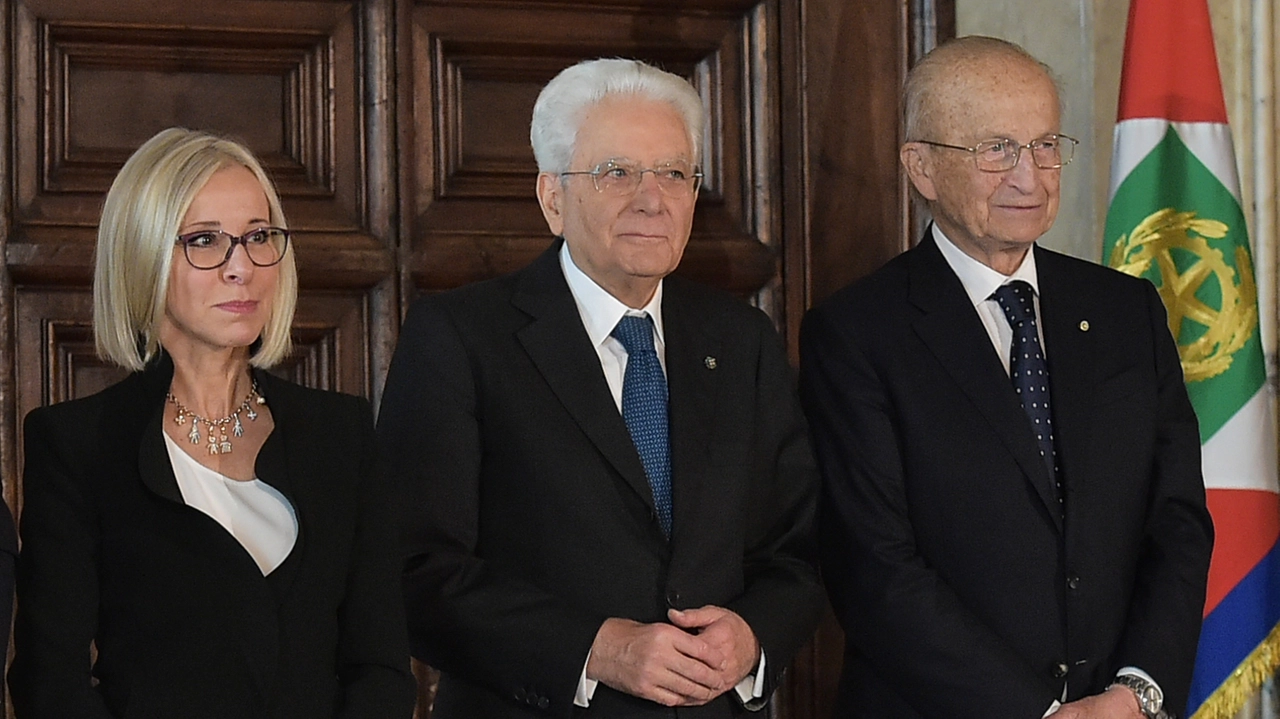 Lucia Aleotti con il presidente Sergio Mattarella Lucia Aleotti con il presidente Sergio Mattarella