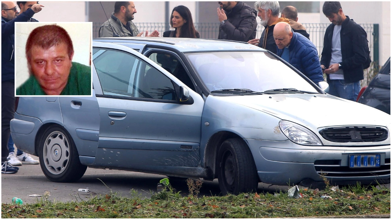Salvatore Postiglione (nel riquadro) è stato accoltellato nel parcheggio della zona industriale di Paciana (Immagini Preziotti)