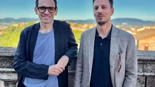 Il direttore artistico. Nicola Lagioia e il vicepresidente della Regione Tommaso Bori
