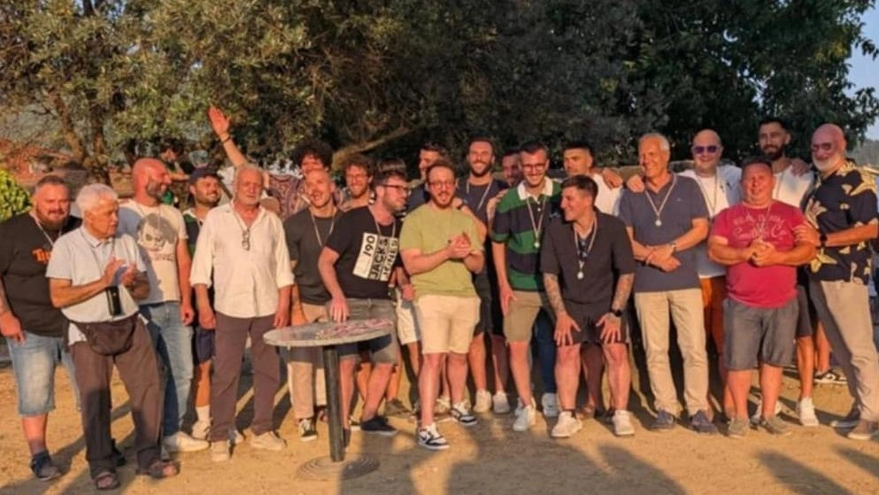 I campioni d'Italia U15 del Gispi si ritrovano per festeggiare il ventennale del titolo con Edoardo Gori.