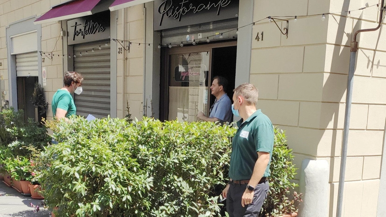 Il sopralluogo dei tecnici del dipartimento di prevenzione dell’Asl al «Tortellove»