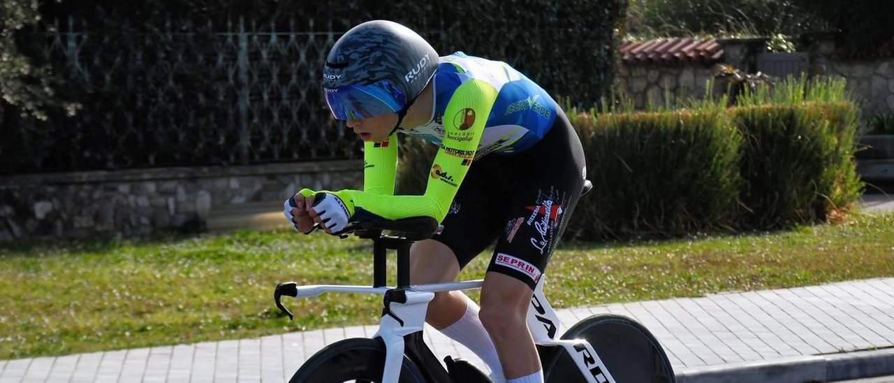 Ciclismo Campionato Italiano Cronometro Individuale. Brillante prestazione di Pietro Menici. Il migliore degli atleti della classe 2008