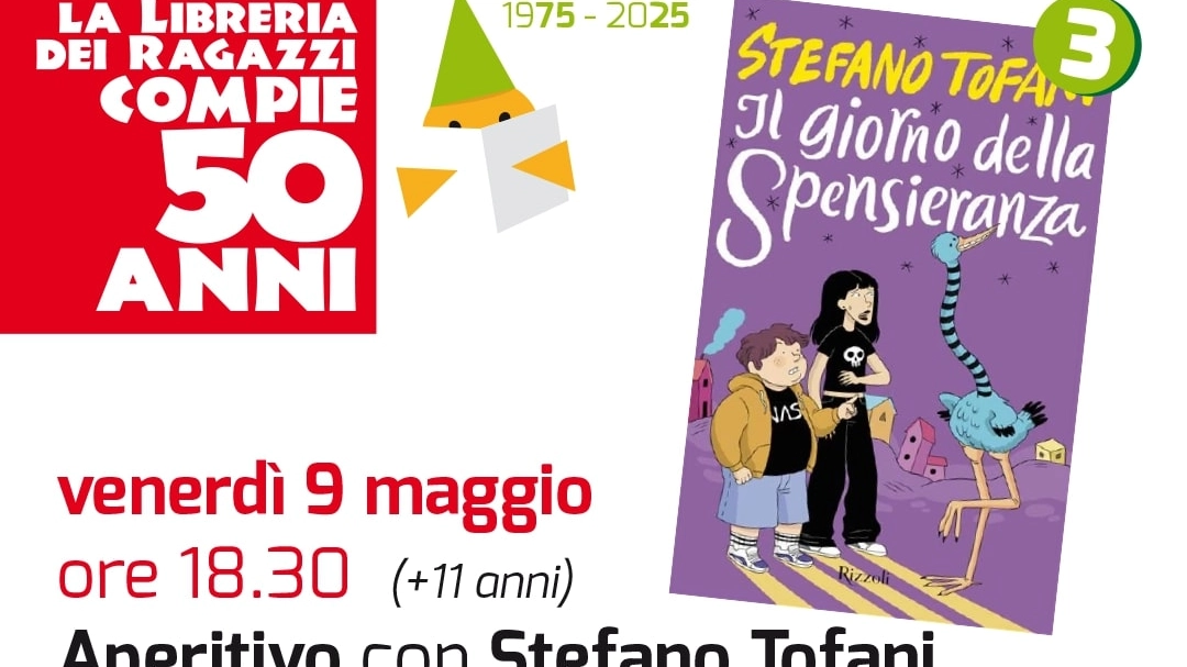 L'evento si terrà il prossimo venerdì nei locali della Libreria dei Ragazzi