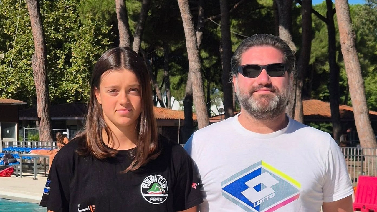 Vittoria Gestri insieme al tecnico Fabio Cardini