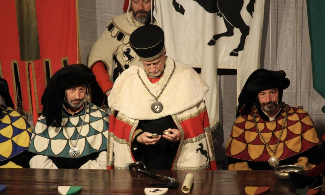 giostra del saracino cerimonia di estrazione delle carriere e giuramento dei capitani