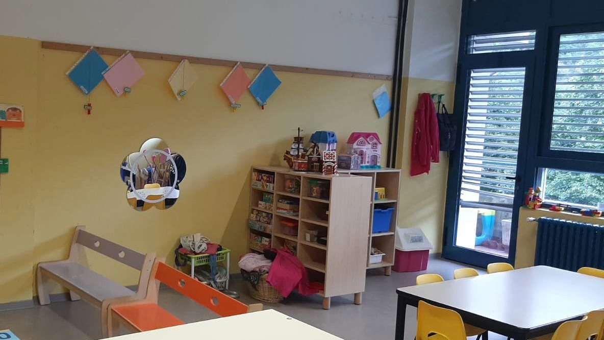 Un'aula della scuola Teresa Meroni