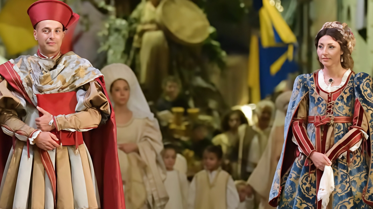 Luca Fiorucci e Maria Cristina Cocchi, Priori di San Facondino che ha vinto una tiratissima edizione dei Giochi Luca Fiorucci e Maria Cristina Cocchi, Priori di San Facondino che ha vinto una tiratissima edizione dei Giochi