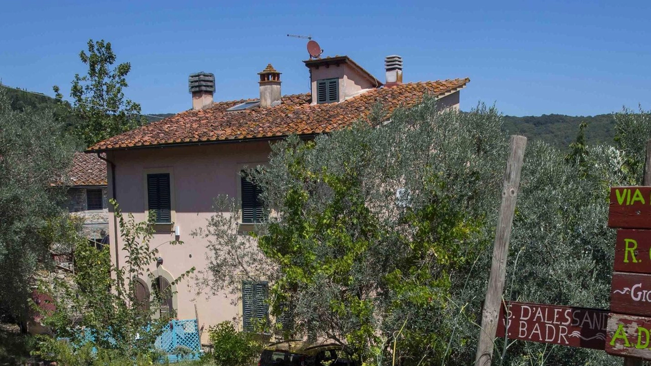 La casa di campagna dove è avvenuta la violenta aggressione