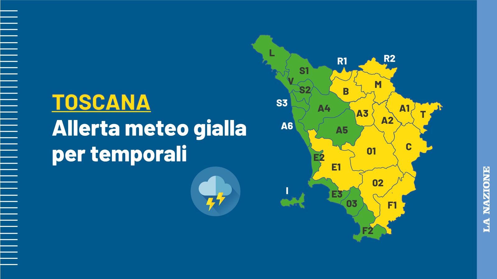 maltempo all8217improvviso allerta gialla in toscana rischio temporali nel giorno del palio