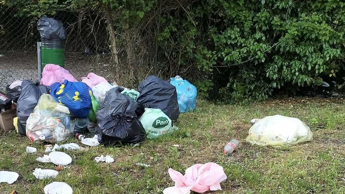 Carmignano invasa dai sacchi neri. Spazzatura tra campagna e aziende: "L’ex cava non è una discarica" Carmignano invasa dai sacchi neri. Spazzatura tra campagna e aziende: "L’ex cava non è una discarica"