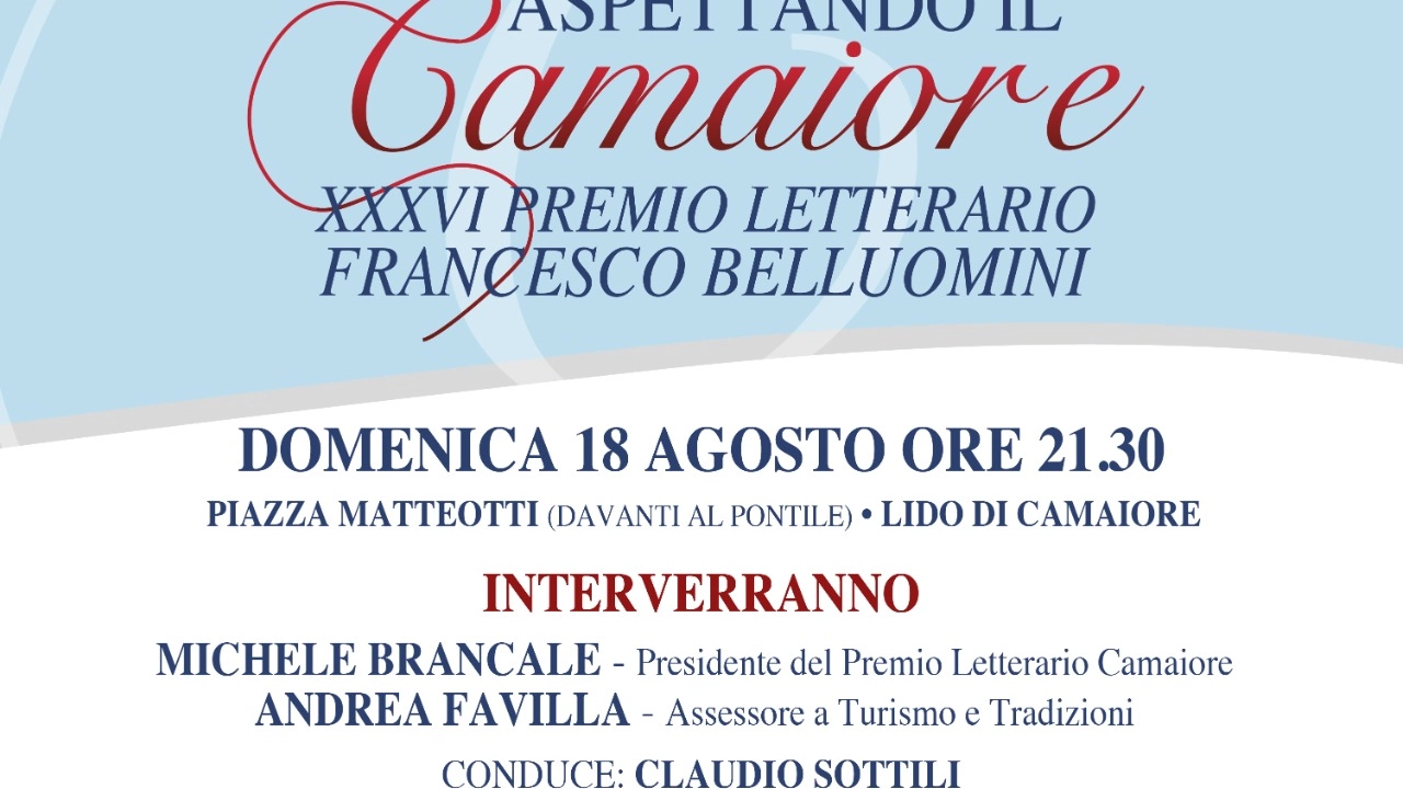 A Camaiore serata con Lorenzo Marone e 'Generazione X'